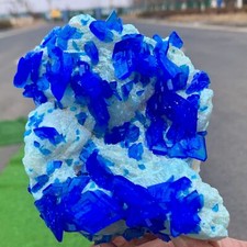 1.67LB Newly discovered Blue Potassium alum Crystal cluster Stunning Crystal