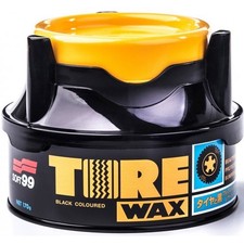 (117,59 EUR/kg) Soft99 tire black wax 170 g tire care cleaning applicator