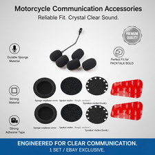 Helmet Intercom Accessories Set Headset Mic Sponge Adhesive Tape Cardo Packtalk