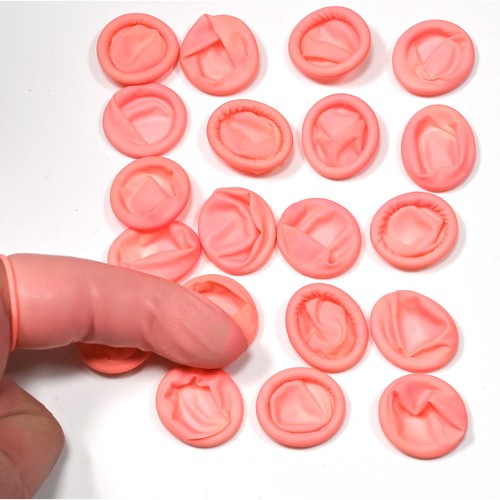 Latex finger caps handling - latex,