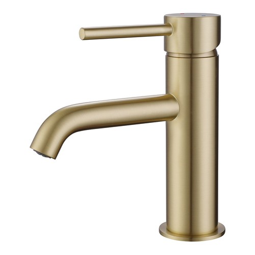 Brushed brass modern round - modern,