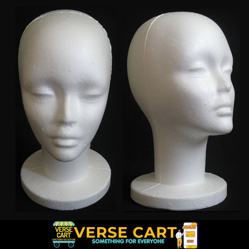 Female foam mannequin head - foam,