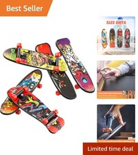 4 Colorful Mini Finger Skateboards - Perfect for Party Favors & Fun Coordination