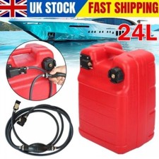 Portable Boat Fuel Tank 24L Marine Outboard Gas Tank for Yamaha W/3m Fuel Line