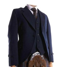 Men's Scottish Navy Blue Wool