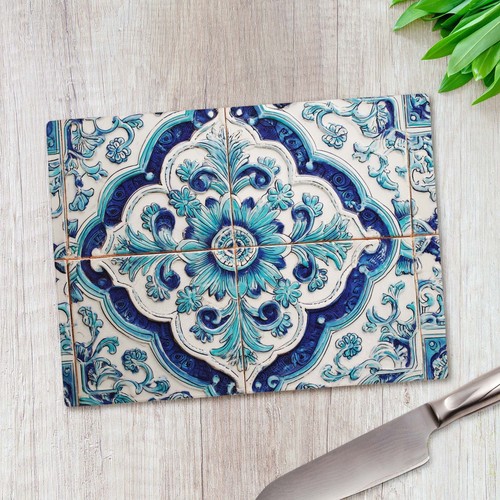 Portugeuse azulejo blue - blue, tile