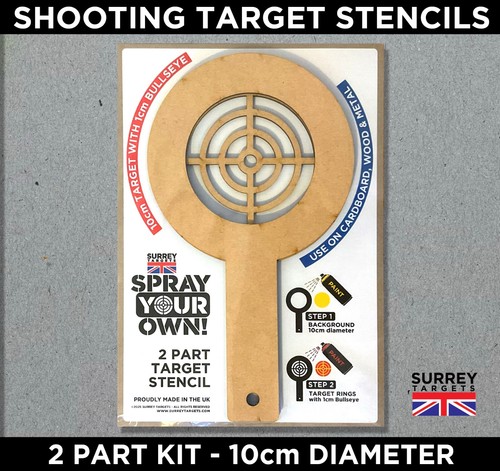 Shooting target stencil part - target,