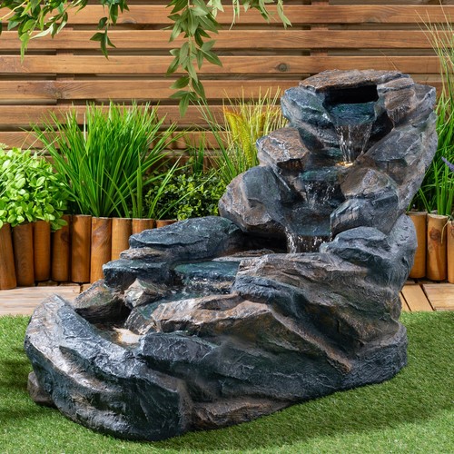 Cascading rocks water feature - cascading,