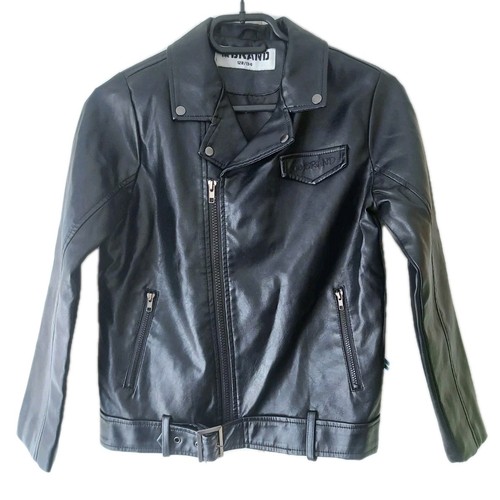 Girls black faux leather - girls,