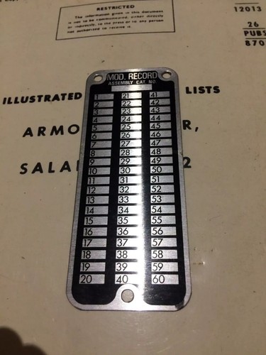 Mod record - (modification),