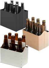 6 Pack Plain Cardboard Carriers  150/Box