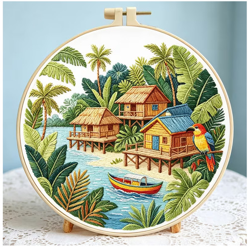 Embroidery hoop kit - hoop,