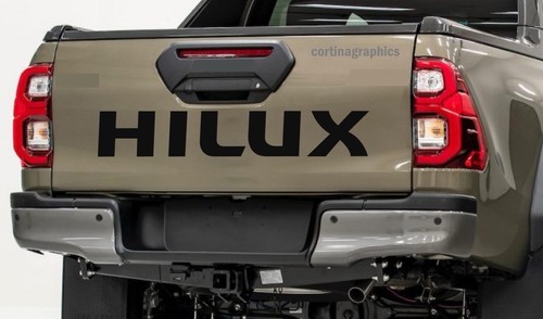 Toyota hilux tailgate - tailgate, sticker