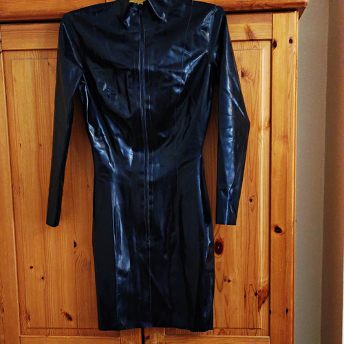 Skin two black latex bodycon - two,