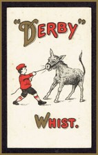 817 1xC Vintage Derby Whist Single Score Card - Used  :
