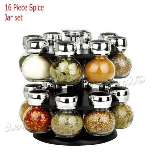 Spice glass jar rack black - spice,