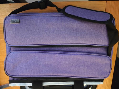 Knitting storage bag purple - -,