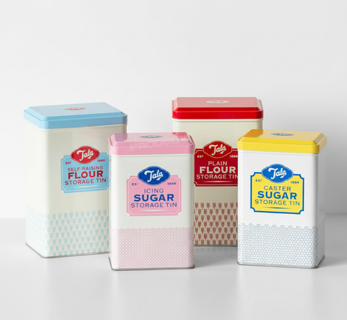 Plain flour storage tin self - flour,
