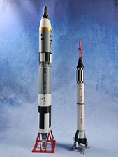 1/60 NASA Gemini TitanII + Redstone Rocket Spacecraft 3D Model Builded