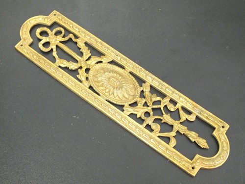 Ornate vintage brass door - vintage,