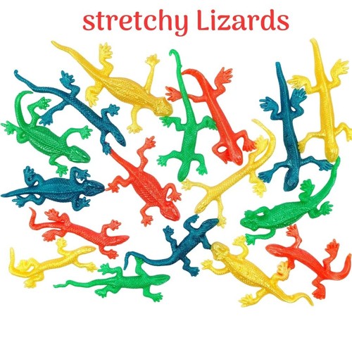 10pc stretchy lizards sticky - 10pc,