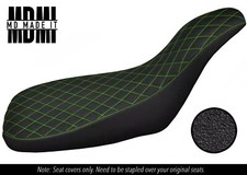 FITS KAWASAKI KFX 700 CUSTOM DUAL GRIP VINYL SEAT COVER DSG2 GREEN STITCH
