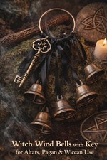 Witch Wind Bells with Key