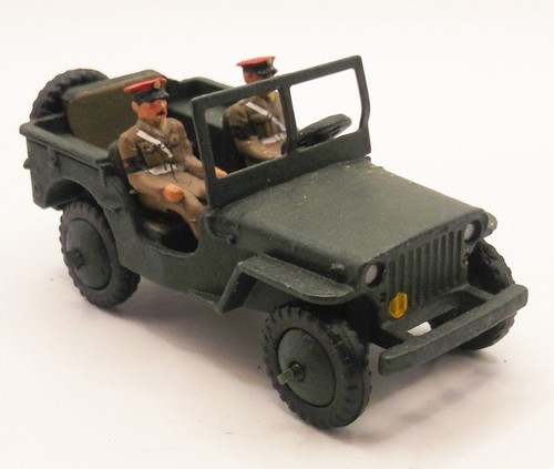Dinky willys hotchkiss jeep - -,