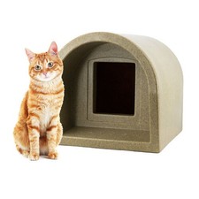 Mr Snugs KatDen Outdoor Cat Kennel/Shelter - Granite Plastic Waterproof