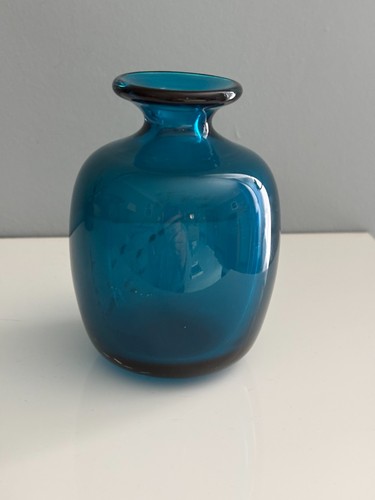 Mdina blue art glass - mdina,