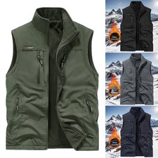 Mens Sleeveless Zip Up Coat