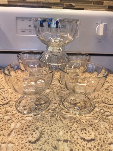 Vintage libbey sundae bowls - vintage, 5