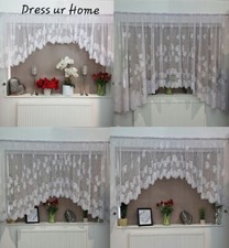 Jacquard jardiniere net curtain ready to hang tape various sizes firanki perdele