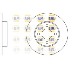 2x Brake Discs Solid For Fiat