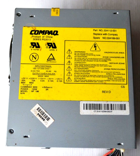 Compaq ps2013 power supply - power,