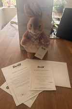 Steiff Rabbit Valentina - Limited Edition 1500- 2012 - Certificate - Box