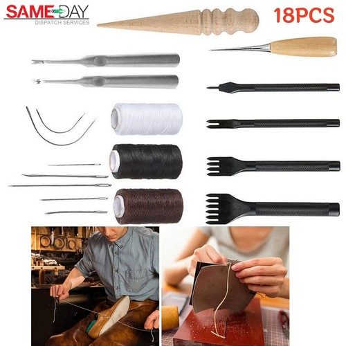 18pcs leather sewing kit hand - 18pcs,