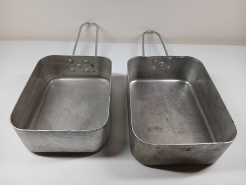 British army mess tins pair - mess,