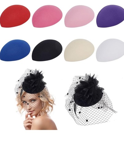 16cm fascinator base - 16cm,