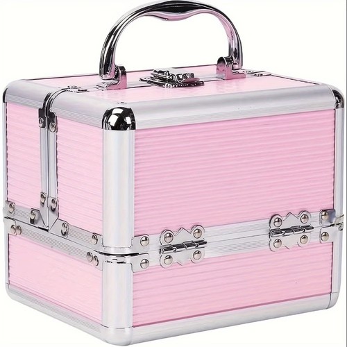 Lockable makeup case travel - case,