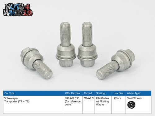 Silver wheel bolts fits - 4, x