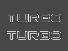 ADESIVI MITSUBISHI PAJERO Prima serie TURBO BIANCO  LUCIDO