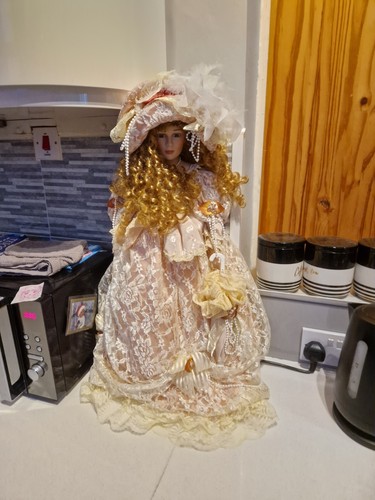Porcelain doll by the - porcelain,