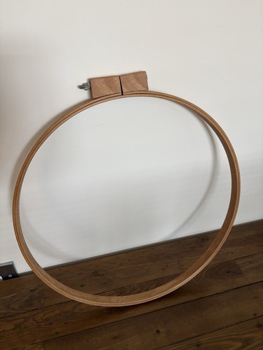 47cm wooden embroidery - embroidery, hoop