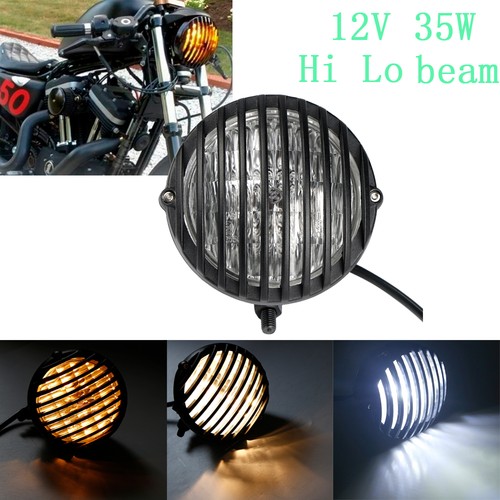 Motorcycle headlight grille - w/,