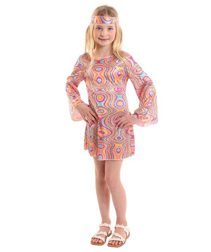 Girls 70s hippie disco - girls, costume