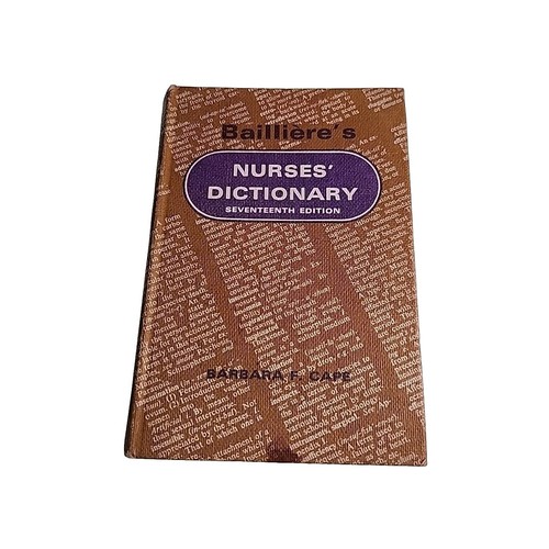Baillieres nurses dictionary - baillieres,