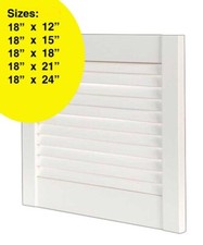 SALE | White Louvre Cupboard, Wardrobe, Slatted, Vented Doors | MANY SIZES