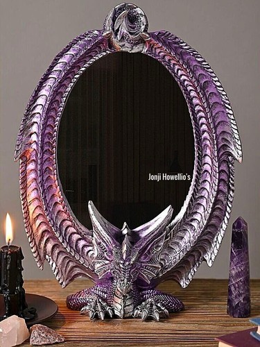 Dragon mirror gothic - dragon,