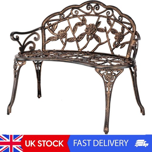 Metal garden bench - bench,, antique